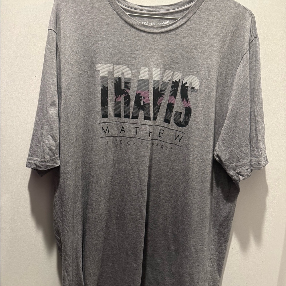 Travis Mathew Heather Gray Graphic Tee